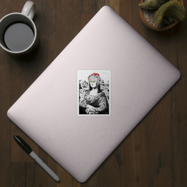 Mona Lisa Mrs Claus by TheRatbagCo